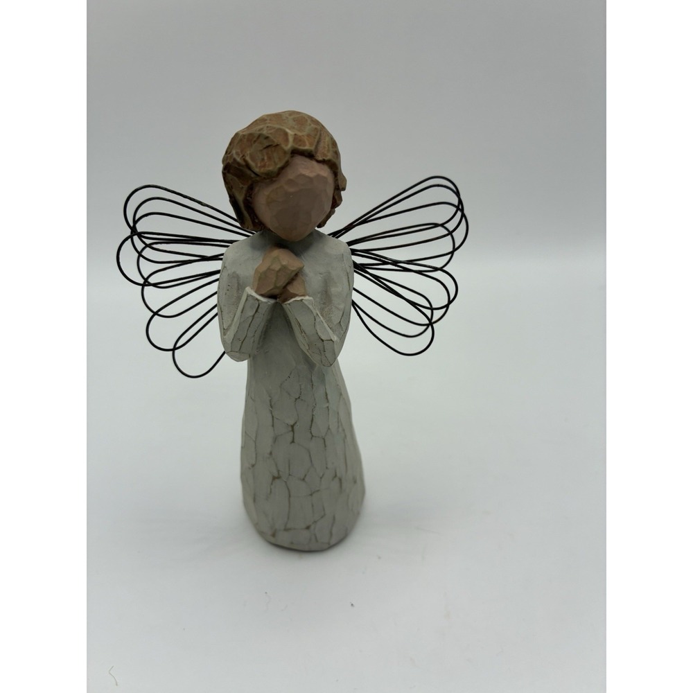 Willow Tree "Angel of Wishes" Figurine Featuring Angel with Arms Crossed, No Box